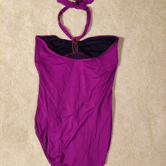 Ralph Lauren Purple One Piece Bathing Suit - Picture 3 of 9